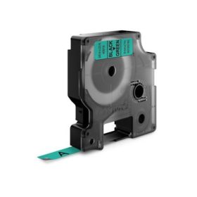   Feliratozógép szalag, 9 mm x 7 m, DYMO "D1", zöld-fekete