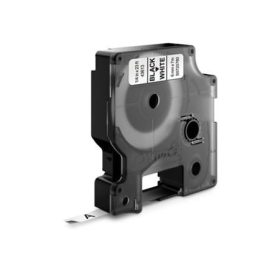   Feliratozógép szalag, 6 mm x 7 m, DYMO "D1", fehér-fekete