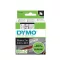 Feliratozógép szalag, 19 mm x 7 m, DYMO "D1", fehér-fekete