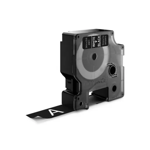 Feliratozógép szalag, 19 mm x 7m DYMO "D1", fekete-fehér