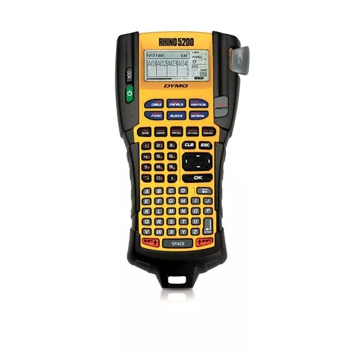 Elektromos feliratozógép, DYMO "Rhino 5200" készlet táskában