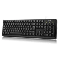   Billentyűzet, vezetékes, 12 funkciógomb, USB, GENIUS "Smart KB-100", fekete