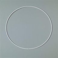 Fém karika, fehér, EFCO, 25 cm