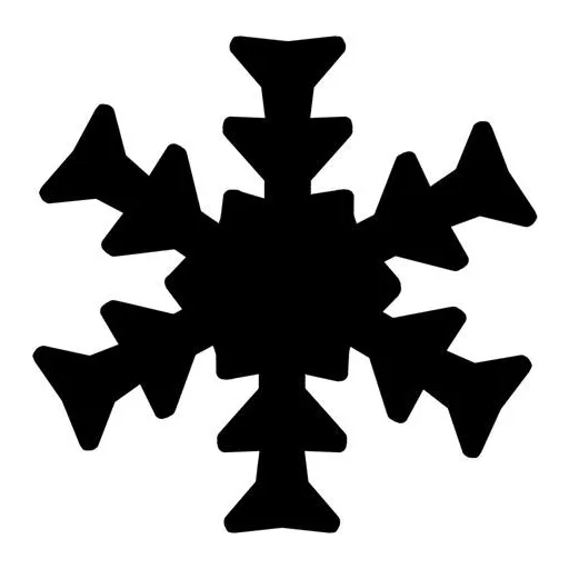 Mintalyukasztó, 16 mm, hópehely