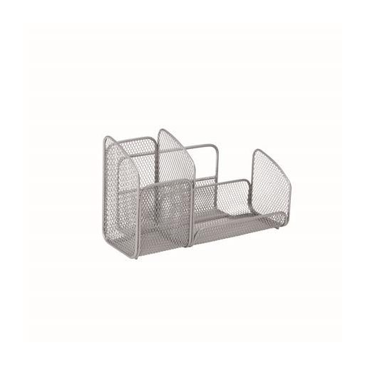 Asztali rendező, fémhálós, ALBA, ezüst