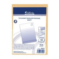   Redős-talpas tasak csomag, TC4, szilikonos, 40 mm talp, VICTORIA PAPER, barna kraft