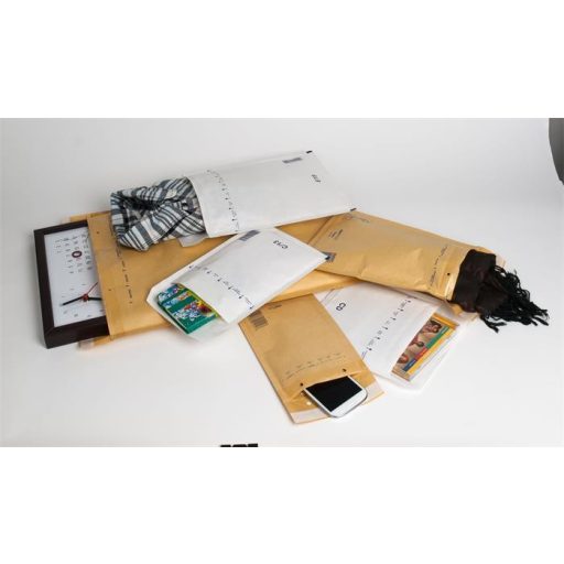 Légpárnás tasak, 240x350 mm külméret, 220x340 mm belméret, VICTORIA PAPER, "W6", fehér