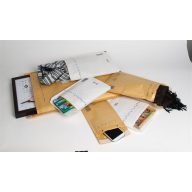   Légpárnás tasak, 125x175 mm külméret, 105x165 mm belméret, VICTORIA PAPER, "W1", barna