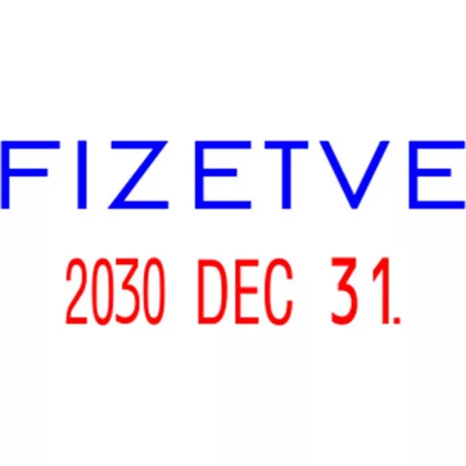 Dátumbélyegző, COLOP "S 160/L", Fizetve
