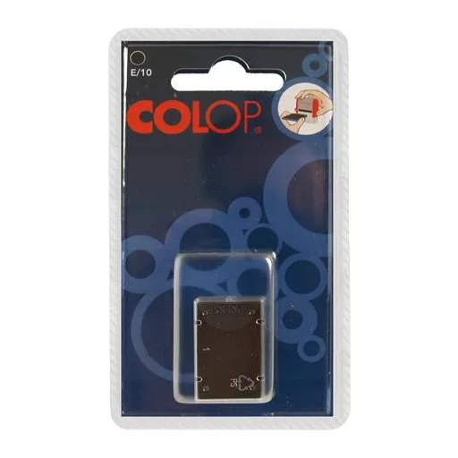 Bélyegző cserepárna, 2 db/bliszter, COLOP "E/10", fekete