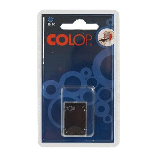 Bélyegző cserepárna, 2 db/bliszter, COLOP "E/10", kék