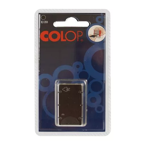 Bélyegző cserepárna, 2 db/bliszter, COLOP "E/20", fekete