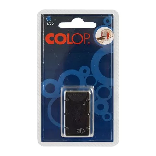 Bélyegző cserepárna, 2 db/bliszter, COLOP "E/20", kék