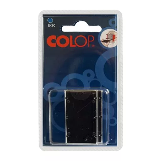 Bélyegző cserepárna, 2 db/bliszter, COLOP "E/30", kék