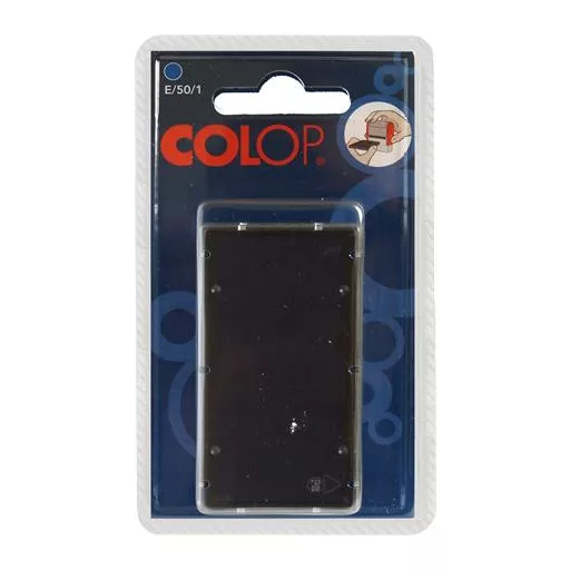 Bélyegző cserepárna, 2 db/bliszter, COLOP "E50/1", kék