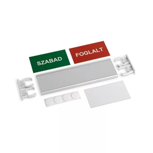 Információs tábla, 200x62 mm, ANTRA "Szabad-Foglalt"