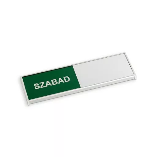 Információs tábla, 200x62 mm, ANTRA "Szabad-Foglalt"