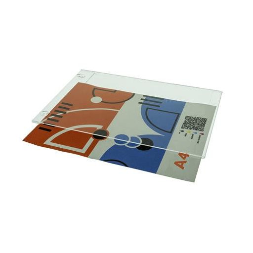 Dokumentumtartó, fali, A4, plexi, álló, ANTRA, átlátszó