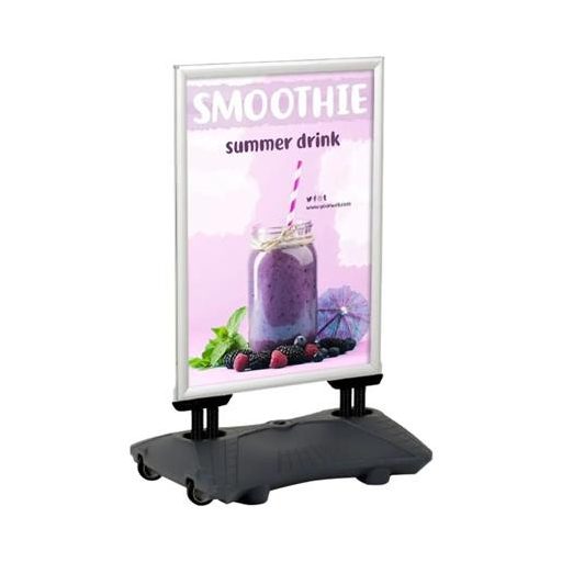 Megállító tábla, poszteres, víztartályos, A1 méret, 59,4x84,1 cm