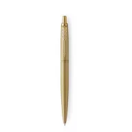   Golyóstoll, 0,7 mm, nyomógombos, arany színű klip, arany tolltest, PARKER, "Royal Jotter XL", kék