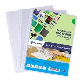   Genotherm, lefűzhető, A4, 145 mikron, víztiszta, VICTORIA OFFICE