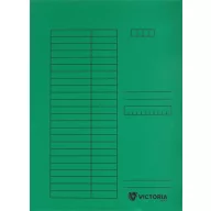 Pólyás dosszié, karton, A4, VICTORIA OFFICE, zöld