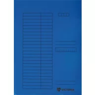 Pólyás dosszié, karton, A4, VICTORIA OFFICE, kék