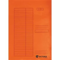 Pólyás dosszié, karton, A4, VICTORIA OFFICE, narancs