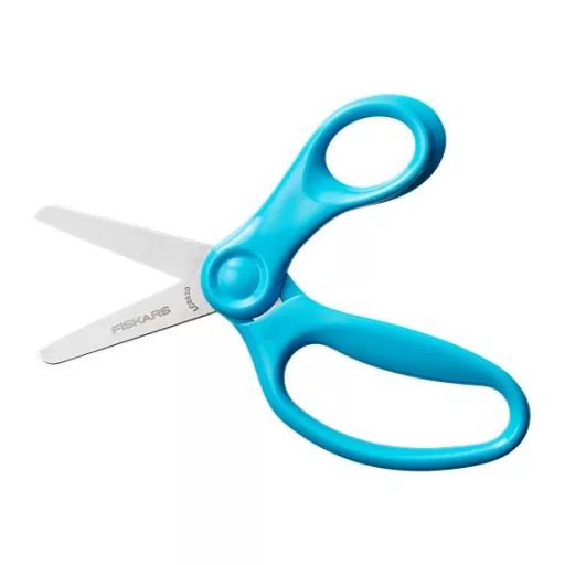 Olló, óvodai, 13 cm, FISKARS, türkizkék