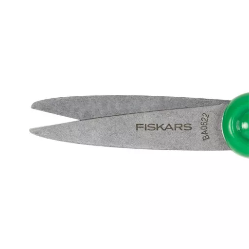Olló, iskolai, 15 cm, FISKARS, zöld