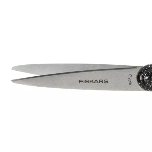 Olló, ifjúsági, 20 cm, FISKARS, foltos fekete