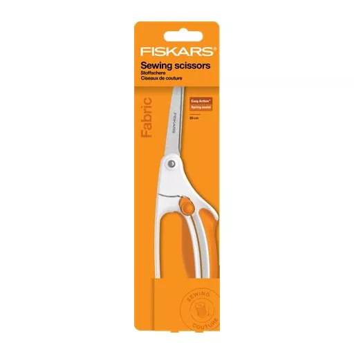 Varróolló, 26 cm, FISKARS "EasyAction™", narancssárga