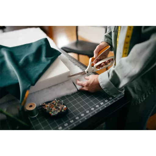 Varróolló, 26 cm, FISKARS "EasyAction™", narancssárga