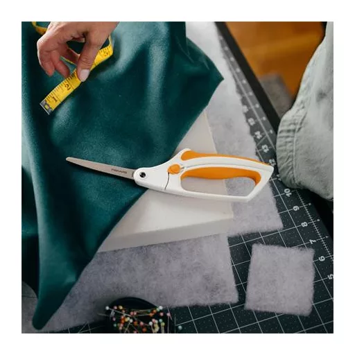 Varróolló, 26 cm, FISKARS "EasyAction™", narancssárga