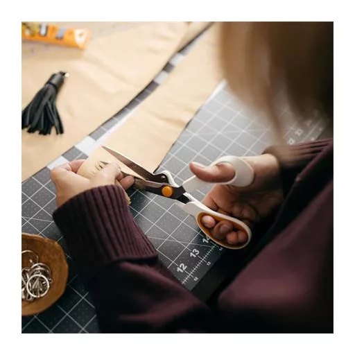 Varróolló, 21 cm, FISKARS "Amplify", fehér