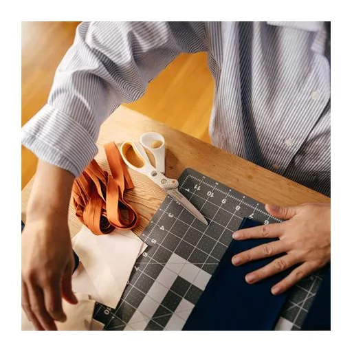 Varróolló, 21 cm, FISKARS "Amplify", fehér