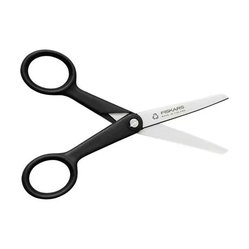 Olló, hobby, 13 cm, FISKARS "Functional Form Renew", fekete