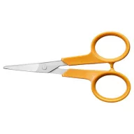   Varróolló, 10 cm, hajlított, FISKARS "Classic", narancssárga