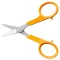 Olló, körömvágó, 10 cm, egyenes, FISKARS "Classic", narancssárga