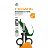   Olló, összecsukható, 11 cm, FISKARS "Functional Form Renew", fekete