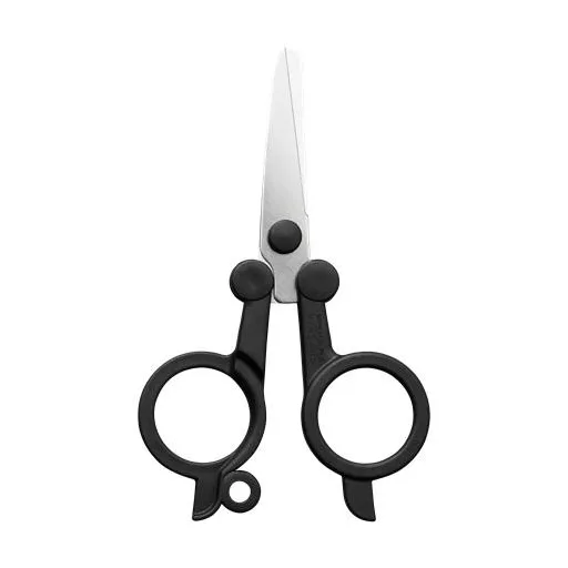 Olló, összecsukható, 11 cm, FISKARS "Functional Form Renew", fekete