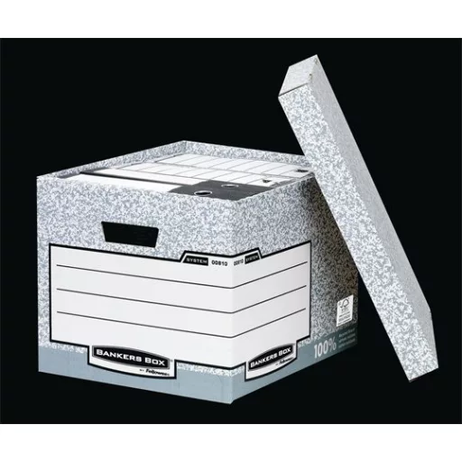 Archiválókonténer, karton, standard, "BANKERS BOX® SYSTEM by FELLOWES®"