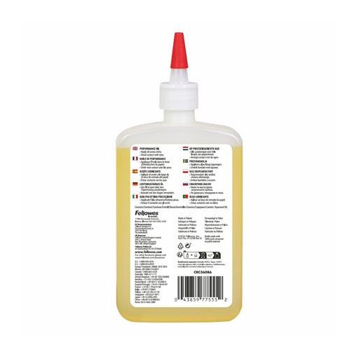 Karbantartó olaj iratmegsemmisítőhöz, 355 ml, FELLOWES "Powershred"