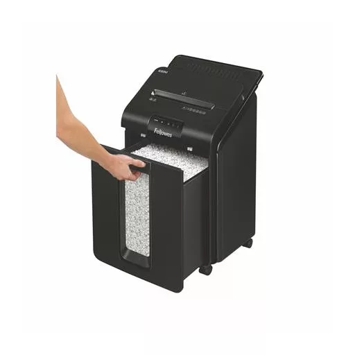 Iratmegsemmisítő, minikonfetti, 90 lap, FELLOWES "AutoMax™ 100M"