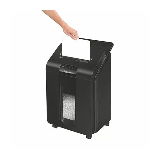 Iratmegsemmisítő, minikonfetti, 90 lap, FELLOWES "AutoMax™ 100M"