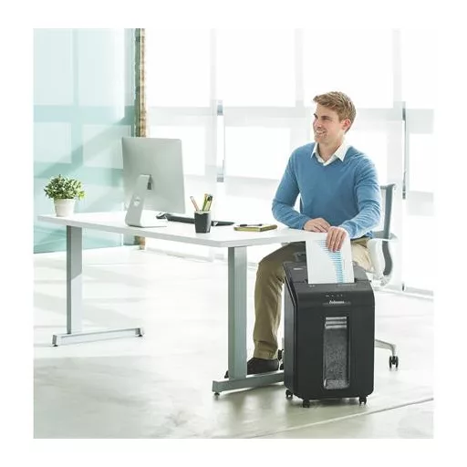 Iratmegsemmisítő, minikonfetti, 90 lap, FELLOWES "AutoMax™ 100M"