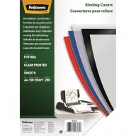  Előlap, A4, 280 mikron, polipropilén, matt, FELLOWES "Futura", tejfehér