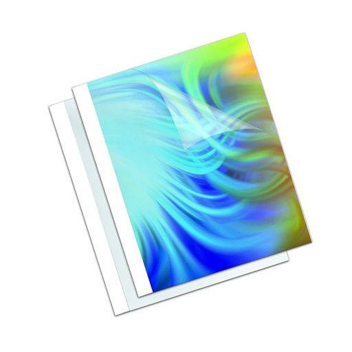 Hőkötőborító, 3 mm, 170 g, 11-32 lap, matt, A4, FELLOWES "Coverlight", fehér