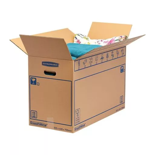 Költöztető doboz, 44x32,5X70 cm, FELLOWES "SmoothMove™ Everyday", nagy