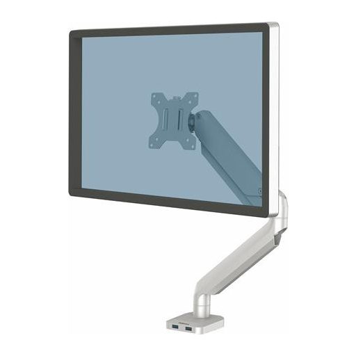 Monitortartó kar, egy monitorhoz, FELLOWES "Platinum Series™Single", ezüst